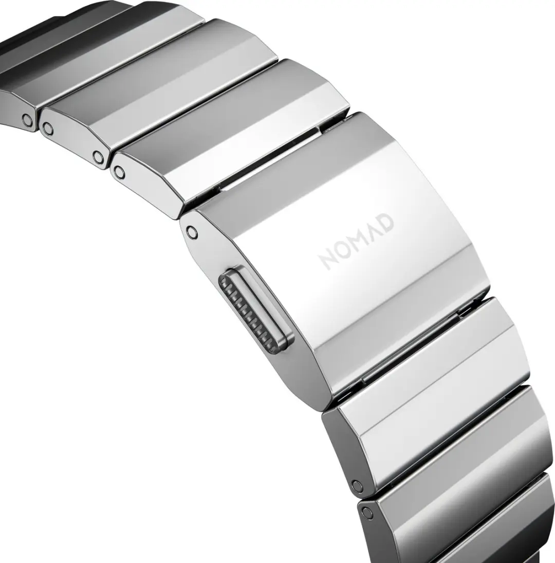NOMAD Steel Band Apple Watch 44-49mm - Grijs
