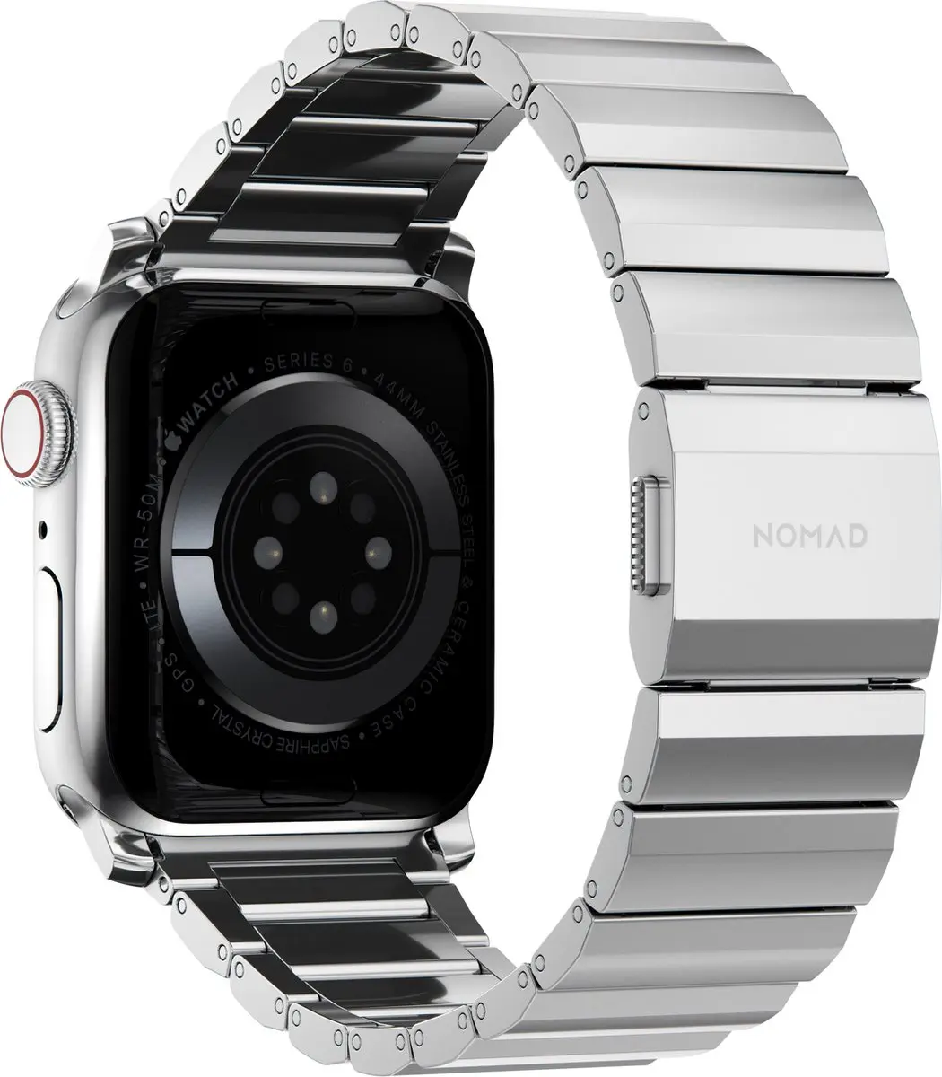 NOMAD Steel Band Apple Watch 44-49mm - Grijs
