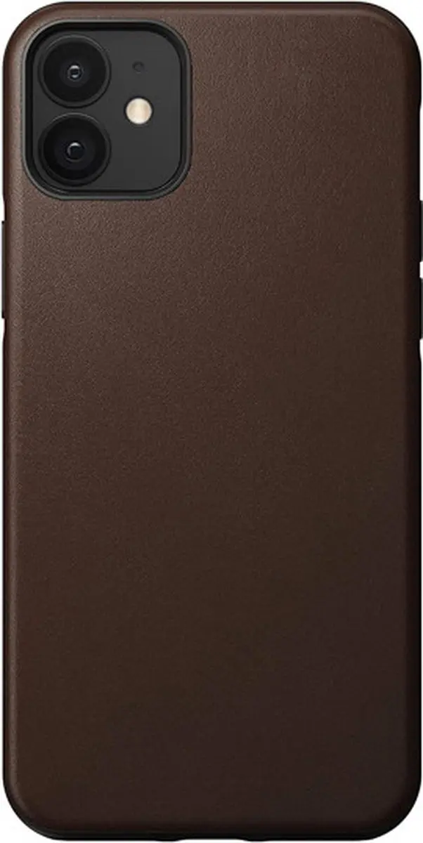 Nomad Rugged Leather Case iPhone 12 Mini bruin