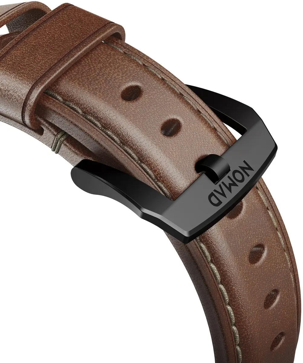 NOMAD Traditional Horlogeband Apple Watch 42-49mm - Bruin - afbeelding 6 van 6