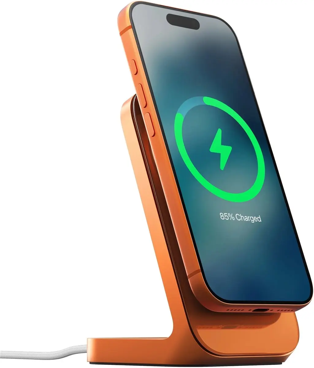 NOMAD Stand One MagSafe Qi2.2 Draadloze Oplader 25W - Oranje