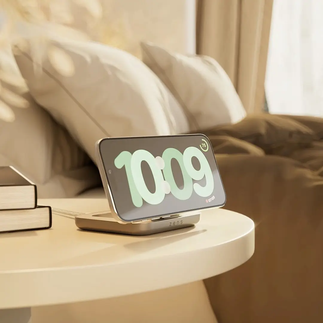 Zens Magnetic Nightstand Charger ZESC20W/00 - Draadloze Lader 15W - Wit
