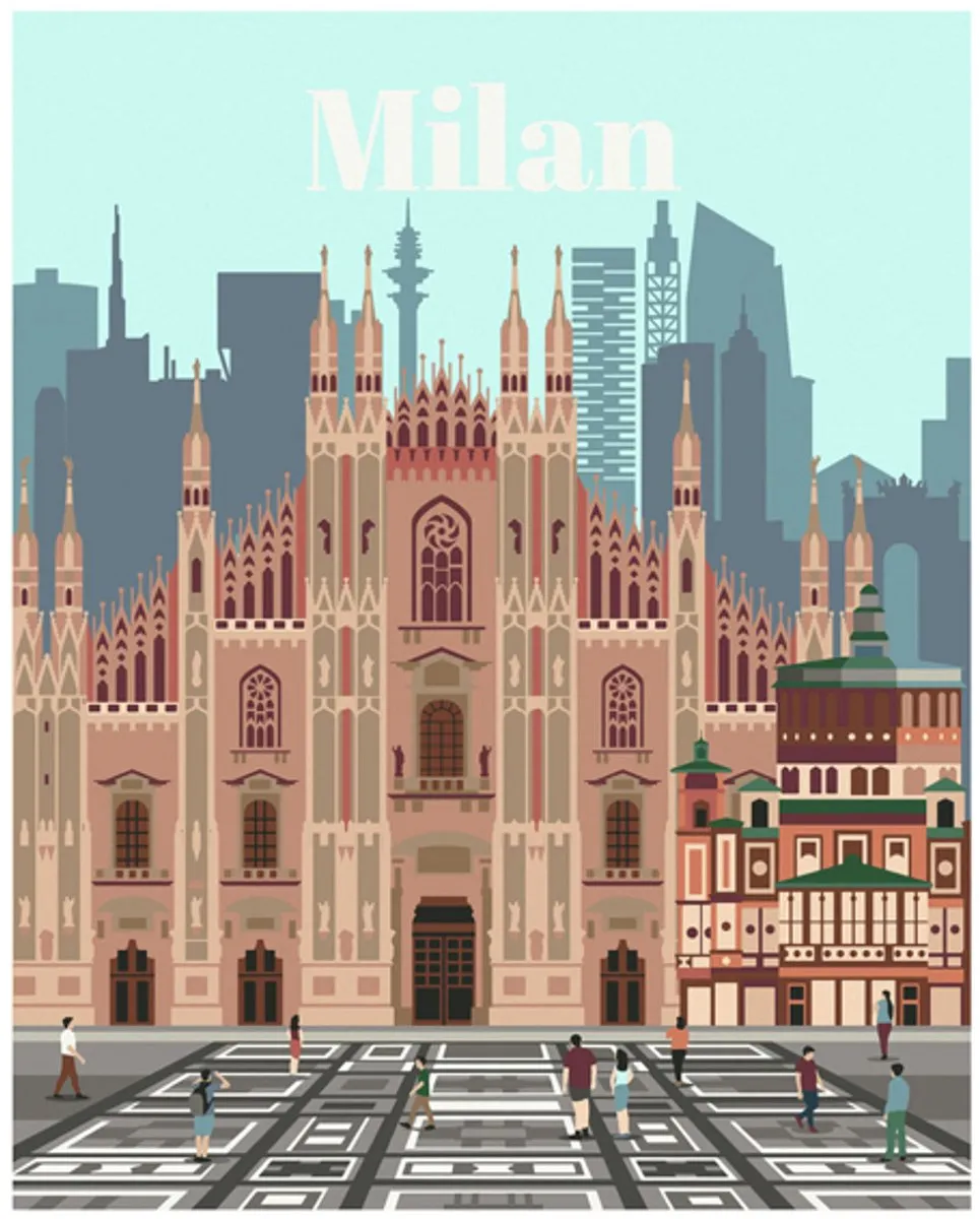 Ravensburger CreArt Colorful Milan Schilderen op nummer - Multicolor - 15 Kleuren