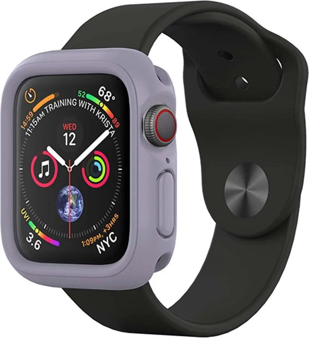 RhinoShield CrashGuard NX Apple Watch 44MM Hoesje Bumper Paars
