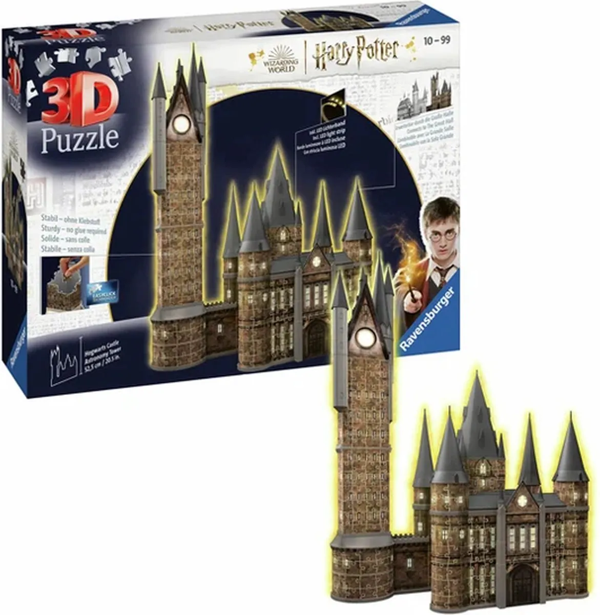 Ravensburger Harry Potter Hogwarts Castle Astronomy Tower Night Edition 3D Puzzel 626 Stuks