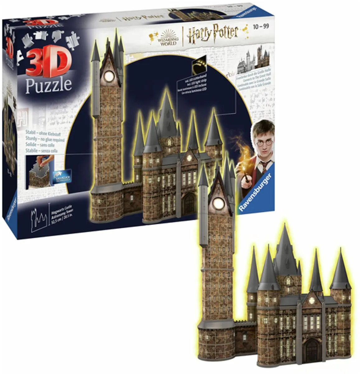 Ravensburger Harry Potter Hogwarts Castle Astronomy Tower Night Edition 3D Puzzel 626 Stuks