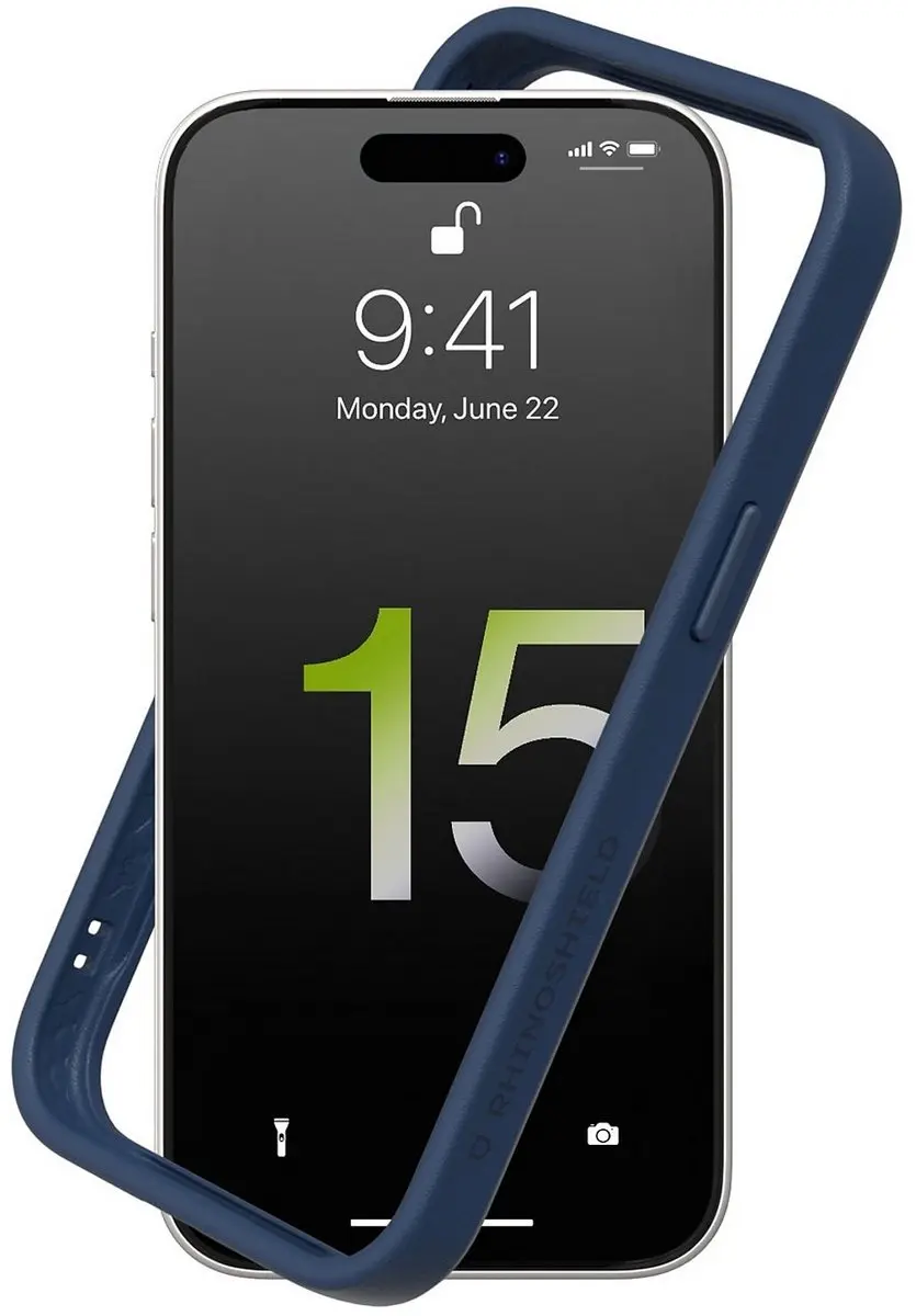 RhinoShield CrashGuard Bumper Case geschikt voor iPhone 15