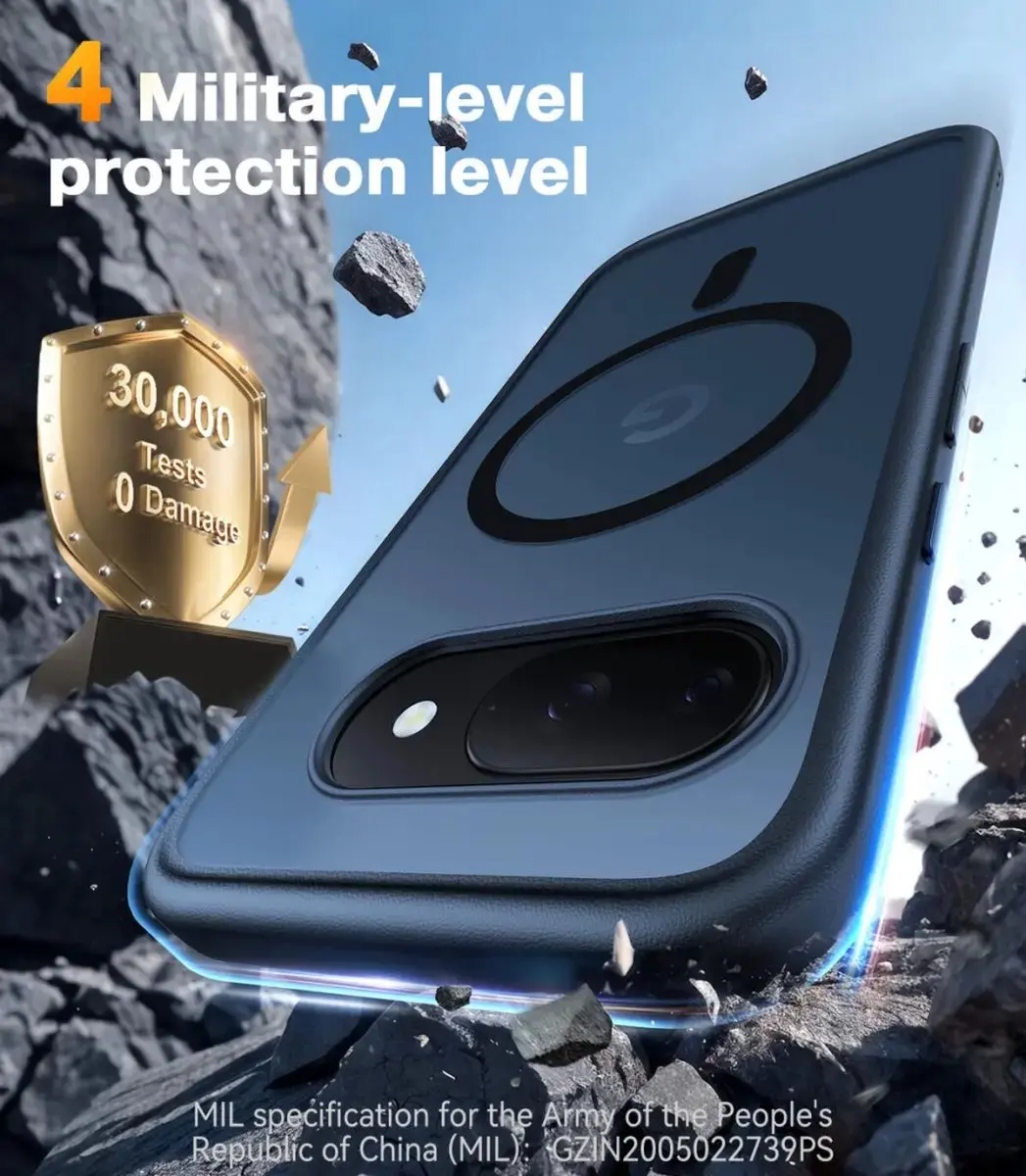 Torras Guardian Magnetic Hoesje Google Pixel 9a - MagSafe - Zwart