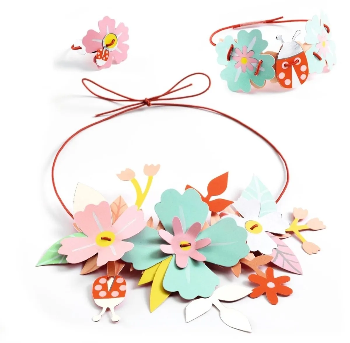 Djeco Colourful Fun Sieraden Knutselset - Multicolor