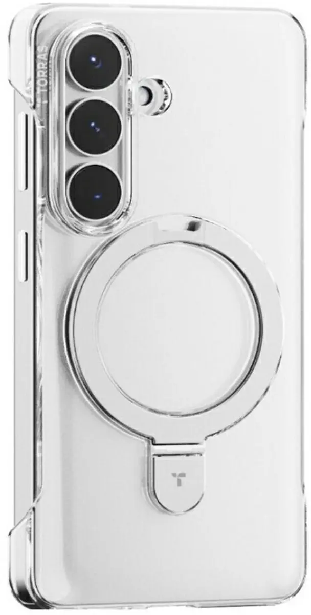 Torras UPro Ostand Spin Hoesje - Samsung Galaxy S26 - Transparant