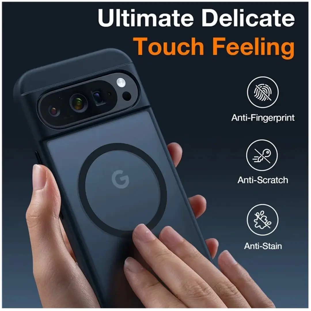 Torras Guardian Magnetic Hoesje Pixel 9 Pro XL - Matte Zwart