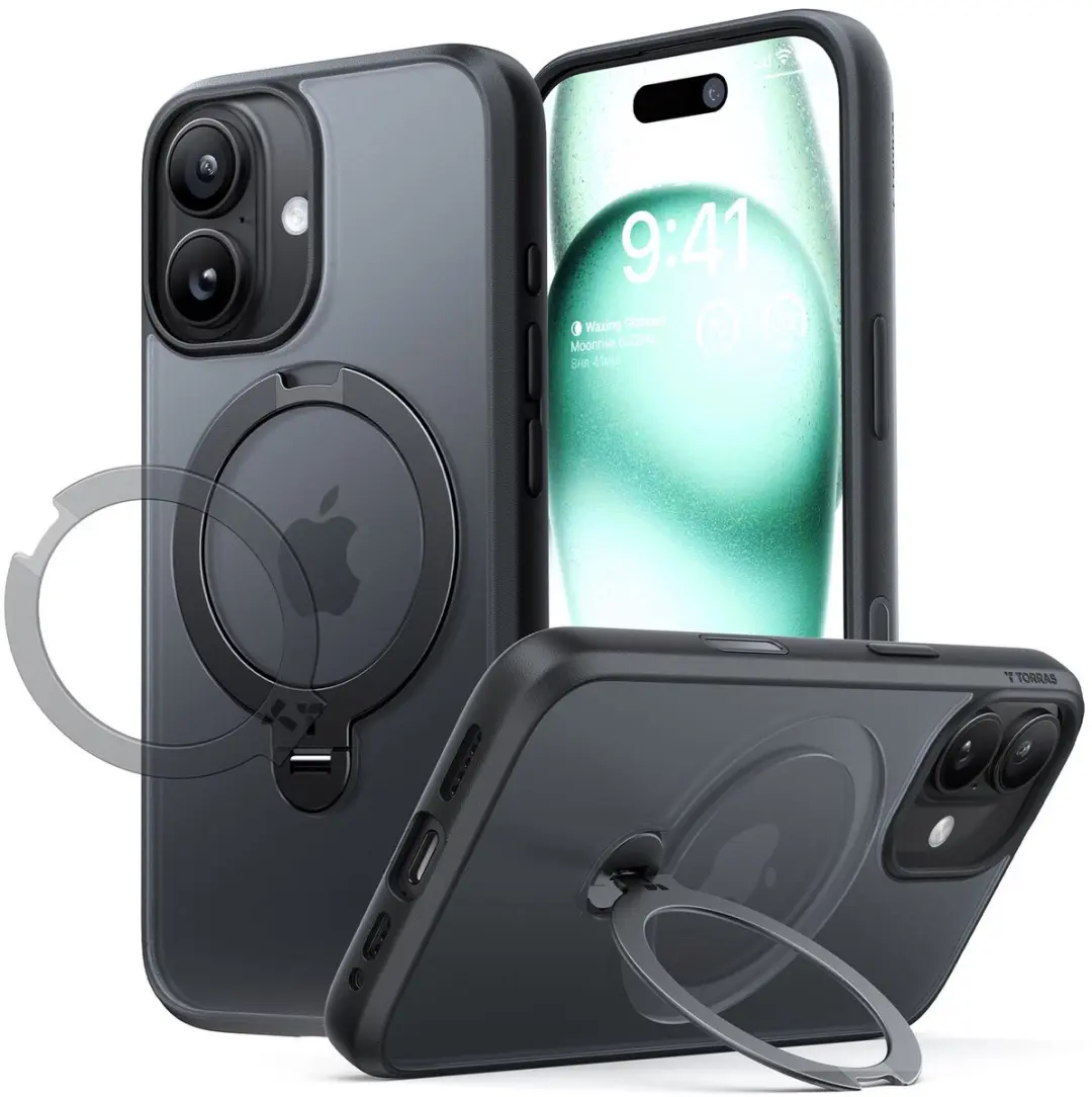 TORRAS UPro Ostand Spin Hoesje Geschikt voor Apple iPhone 17