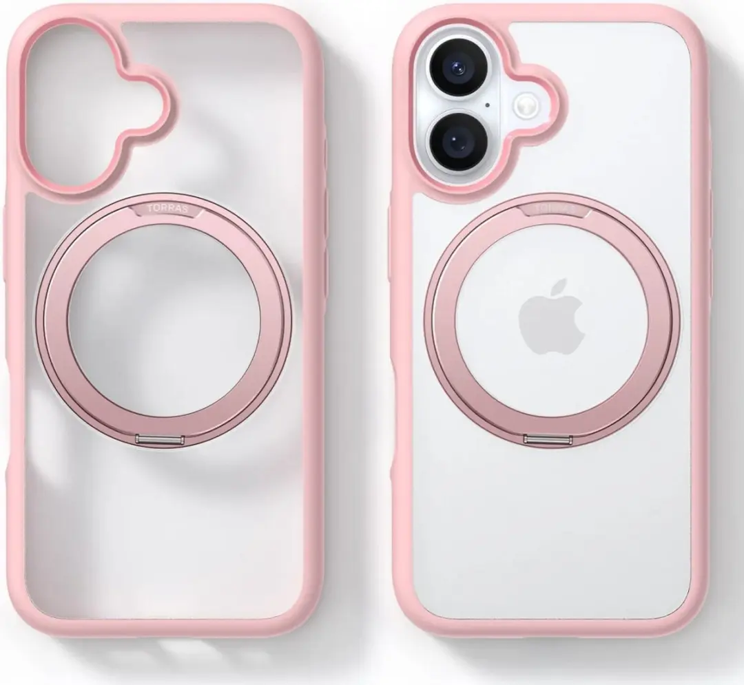 Torras UPRO Ostand R Fusion Hoesje iPhone 16 - Roze
