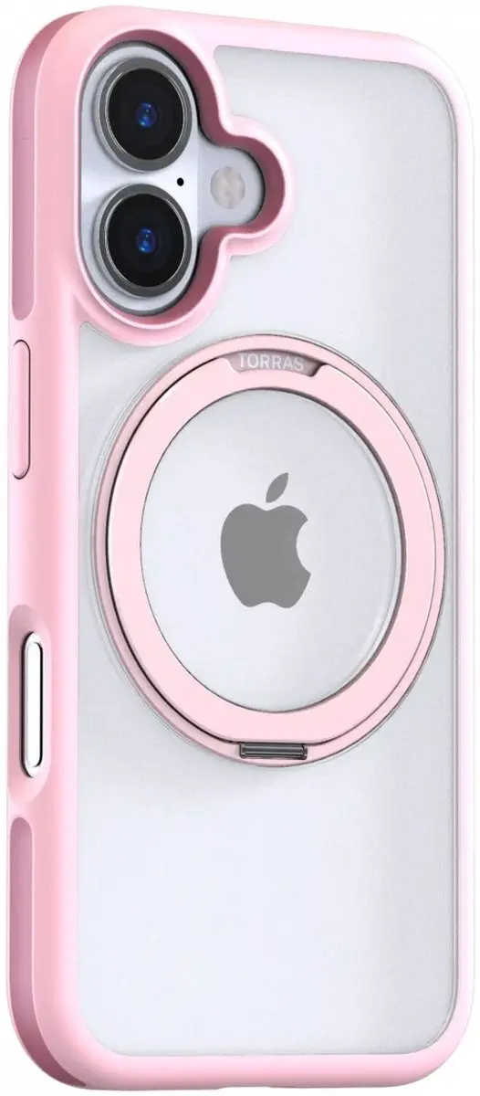 Torras UPRO Ostand R Fusion Hoesje iPhone 16 - Roze
