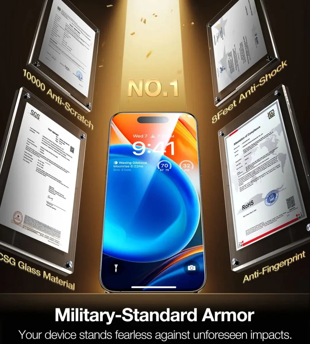 Torras Install Master 9H Glas iPhone 15 Plus - Screenprotector