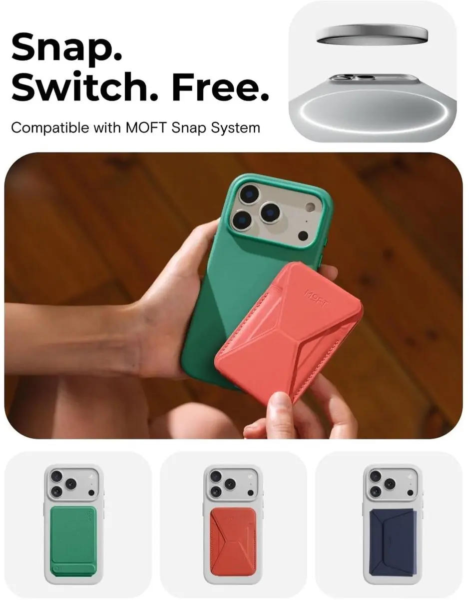MOFT Vegan Leer Hoesje iPhone 17 Pro Max - Geel