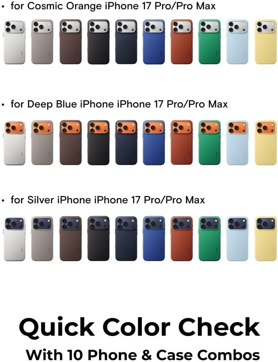 MOFT Vegan Leer Hoesje iPhone 17 Pro Max - Geel