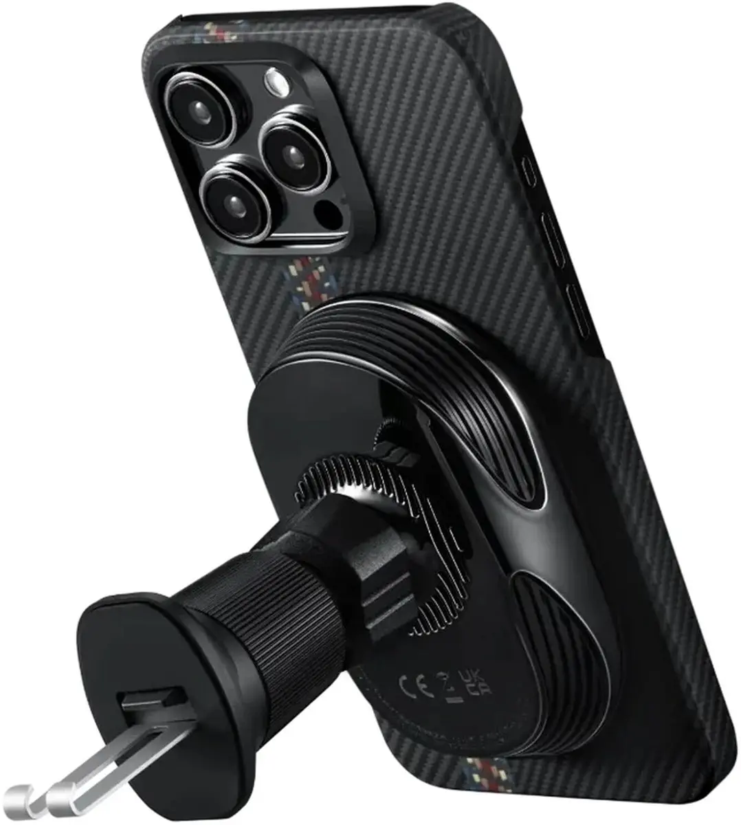 Pitaka MagEZ Car Mount Pro 2 Qi2 Autohouder - 15W Draadloos - Zwart