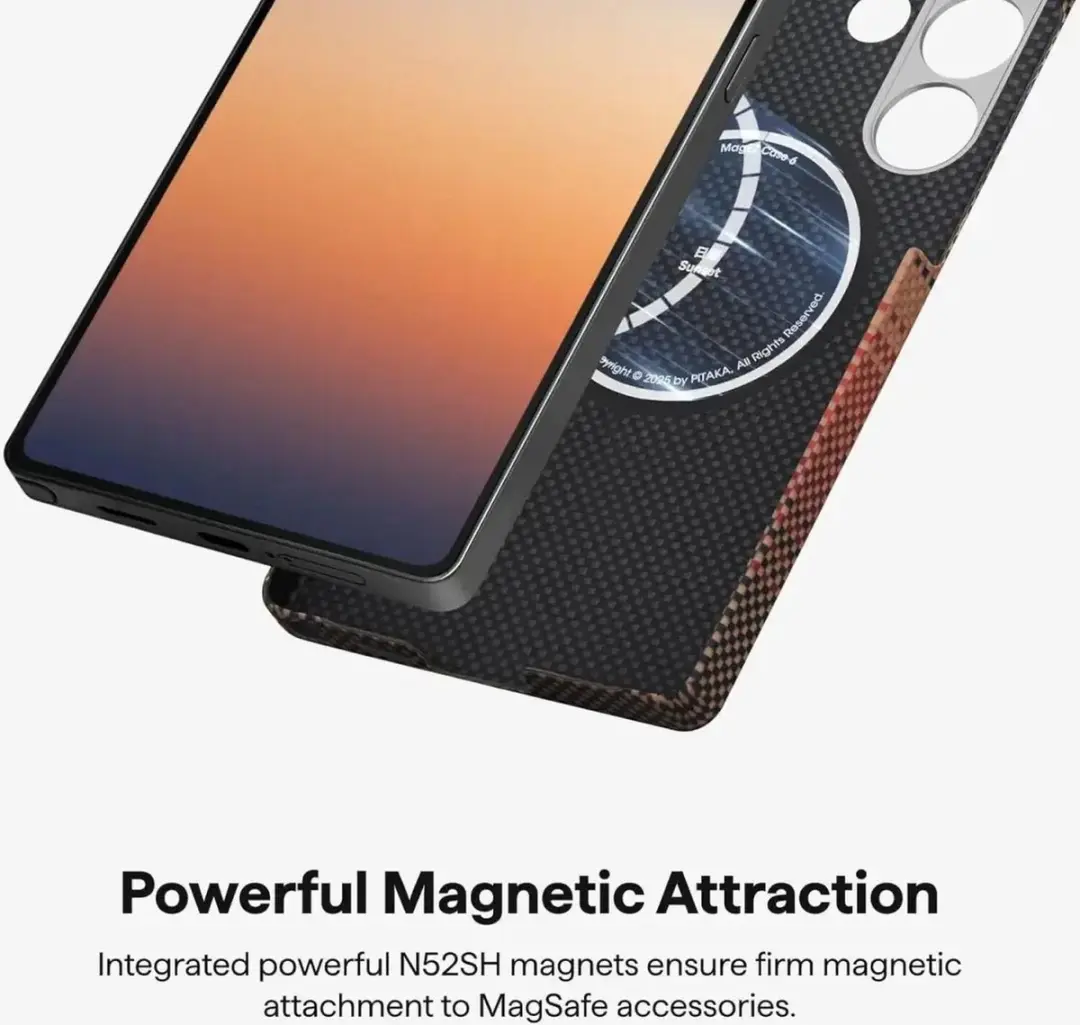 Pitaka MagEZ 6 Hoesje S25 Ultra - 600D Aramide - Sunset