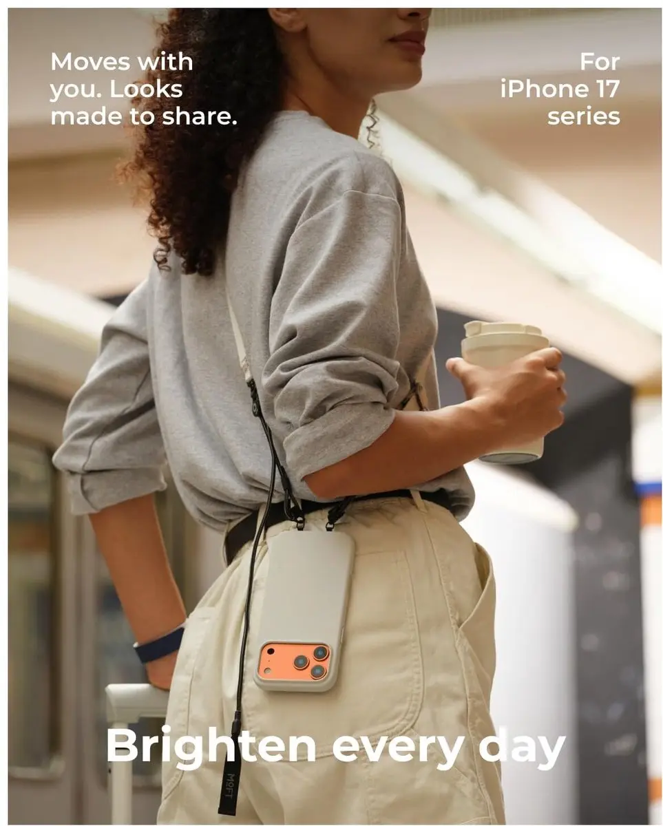 MOFT Crossbody Telefoonkoord - 140cm - Grijs