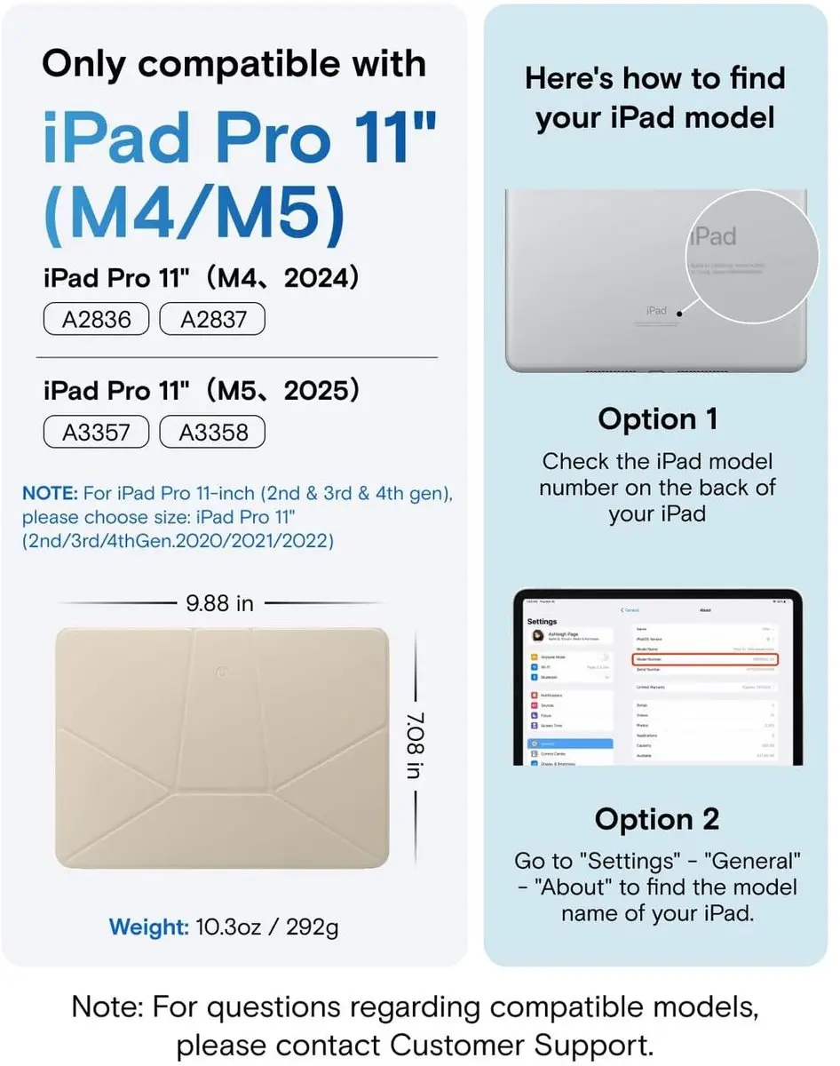 MOFT Dynamic Folio Hoes iPad Pro 11 2024/2025 - Beige