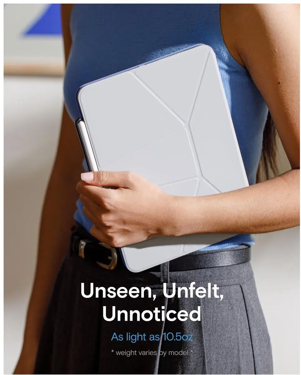 MOFT Dynamic Folio Hoes iPad Mini 7/6 - Magnetisch - 20+ Kijkhoeken - Vegan Leer - Navy