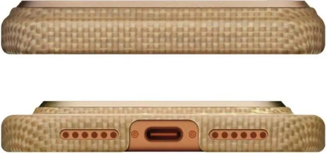 Pitaka Ultra-Slim Hoesje iPhone 17 Pro Max - MagSafe - 600D Aramidevezel - Golden Glint