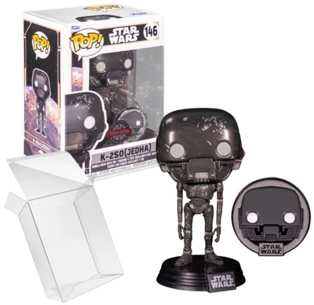 Funko Pop! Star Wars K-2SO Jedha with Pin - 55497 - Veelkleurig