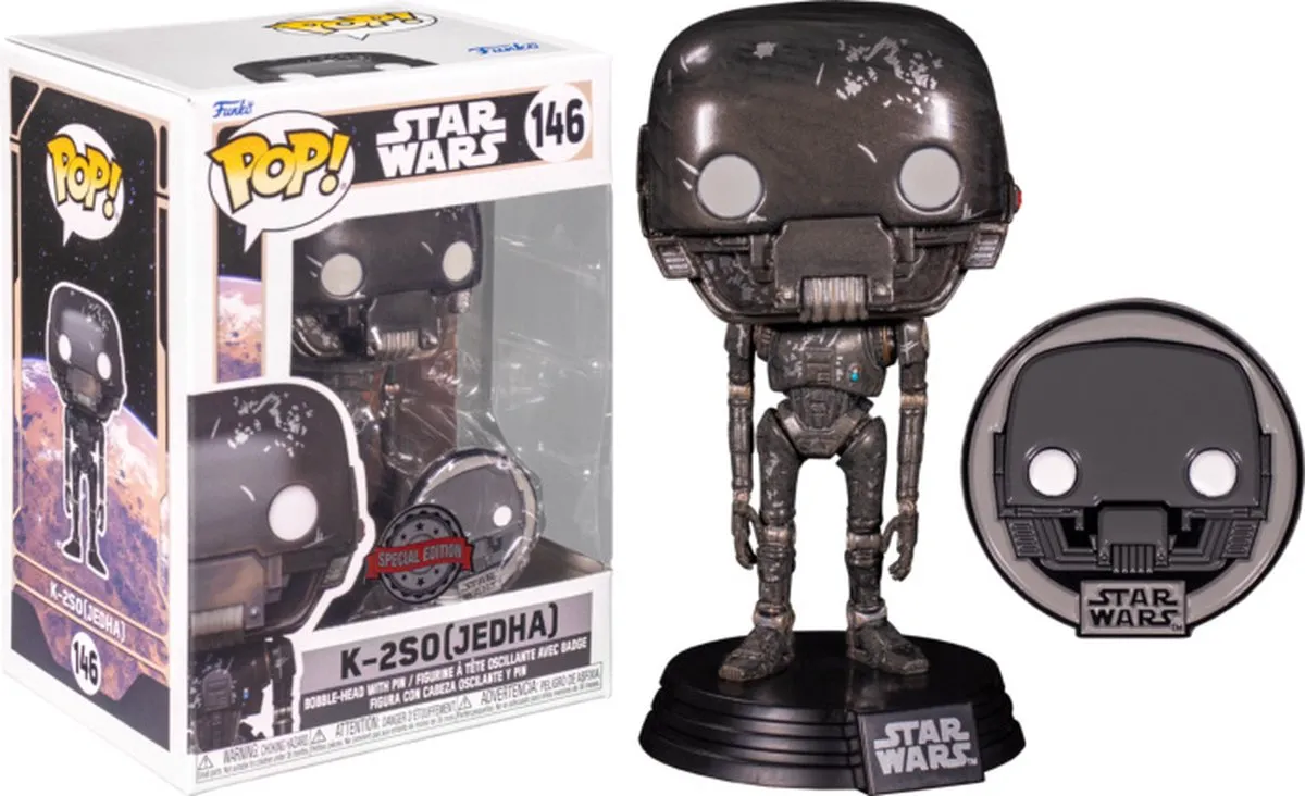 Funko Pop! Star Wars K-2SO Jedha with Pin