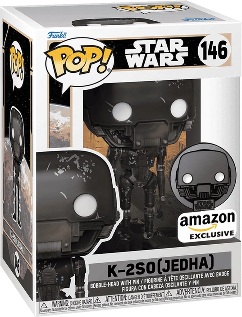 Funko Pop! Star Wars K-2SO Jedha with Pin - 55497 - Veelkleurig