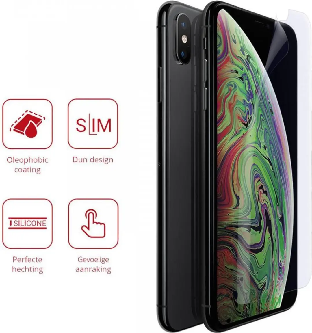 Rosso Screen Protector Ultra Clear voor iPhone XS Max - 2 Stuks