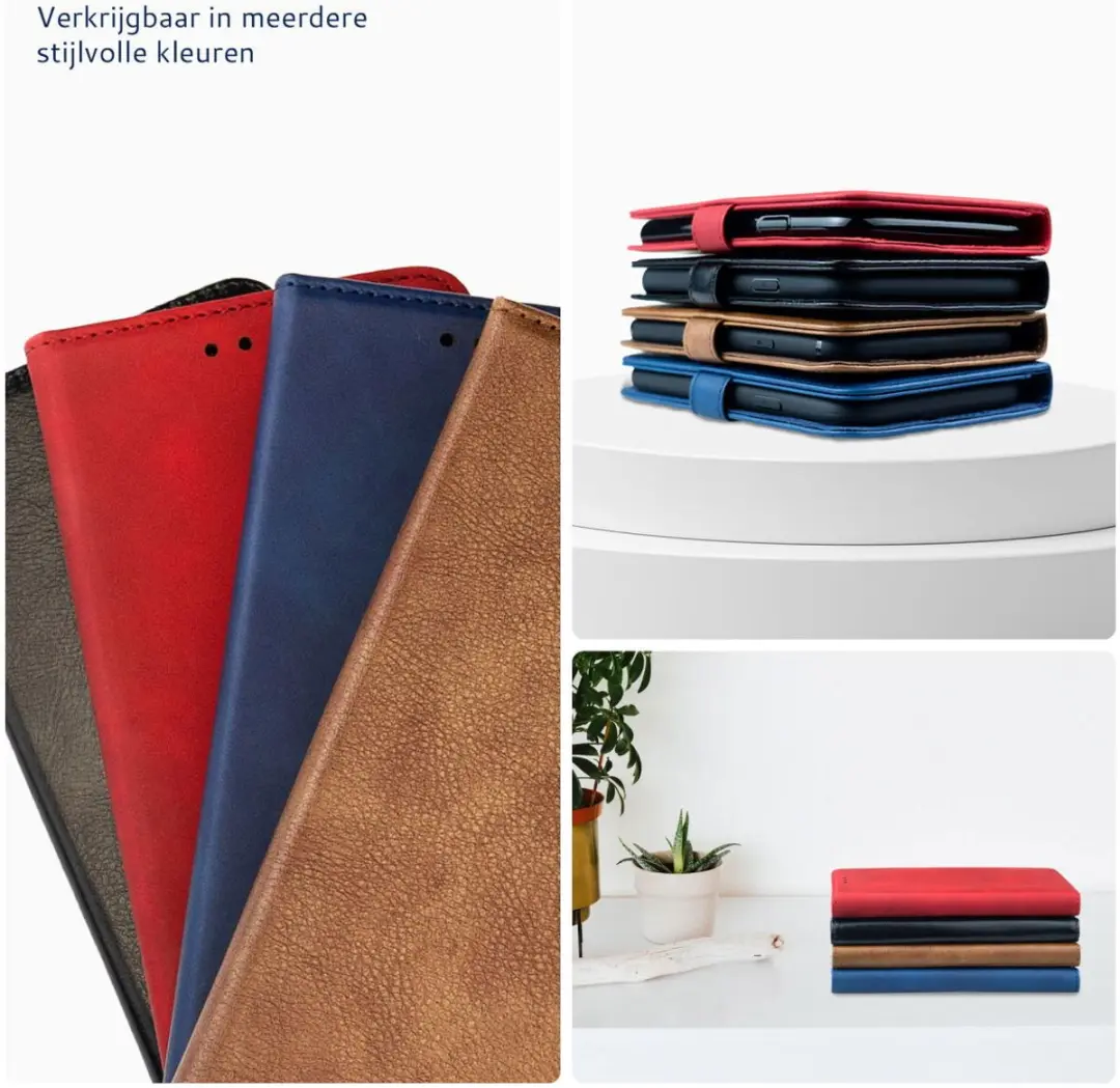 Rosso Element Book Case Wallet Samsung Galaxy A32 5G - 3 Pasjes - Blauw