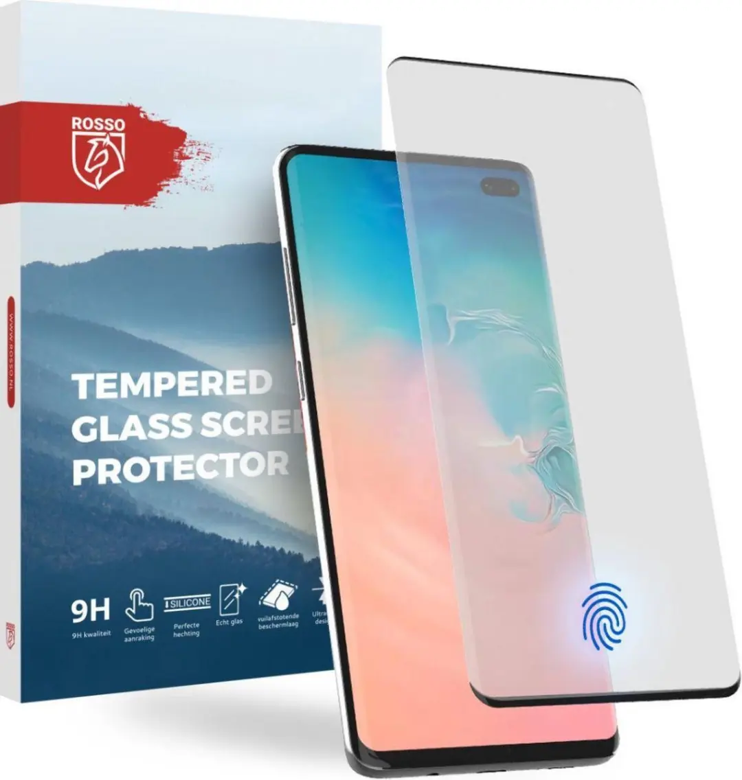 Rosso 9H Tempered Glass Screen Protector Geschikt voor Samsung Galaxy S10 Plus