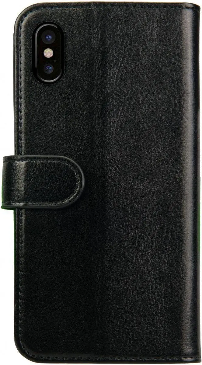 Rosso Element Hoesje 39002 - iPhone Xs - 3 Pasjes - Zwart