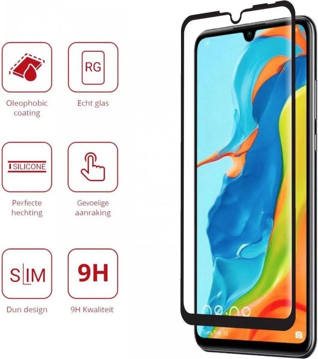 Rosso Huawei P30 Lite 9H Tempered Glass Screenprotector