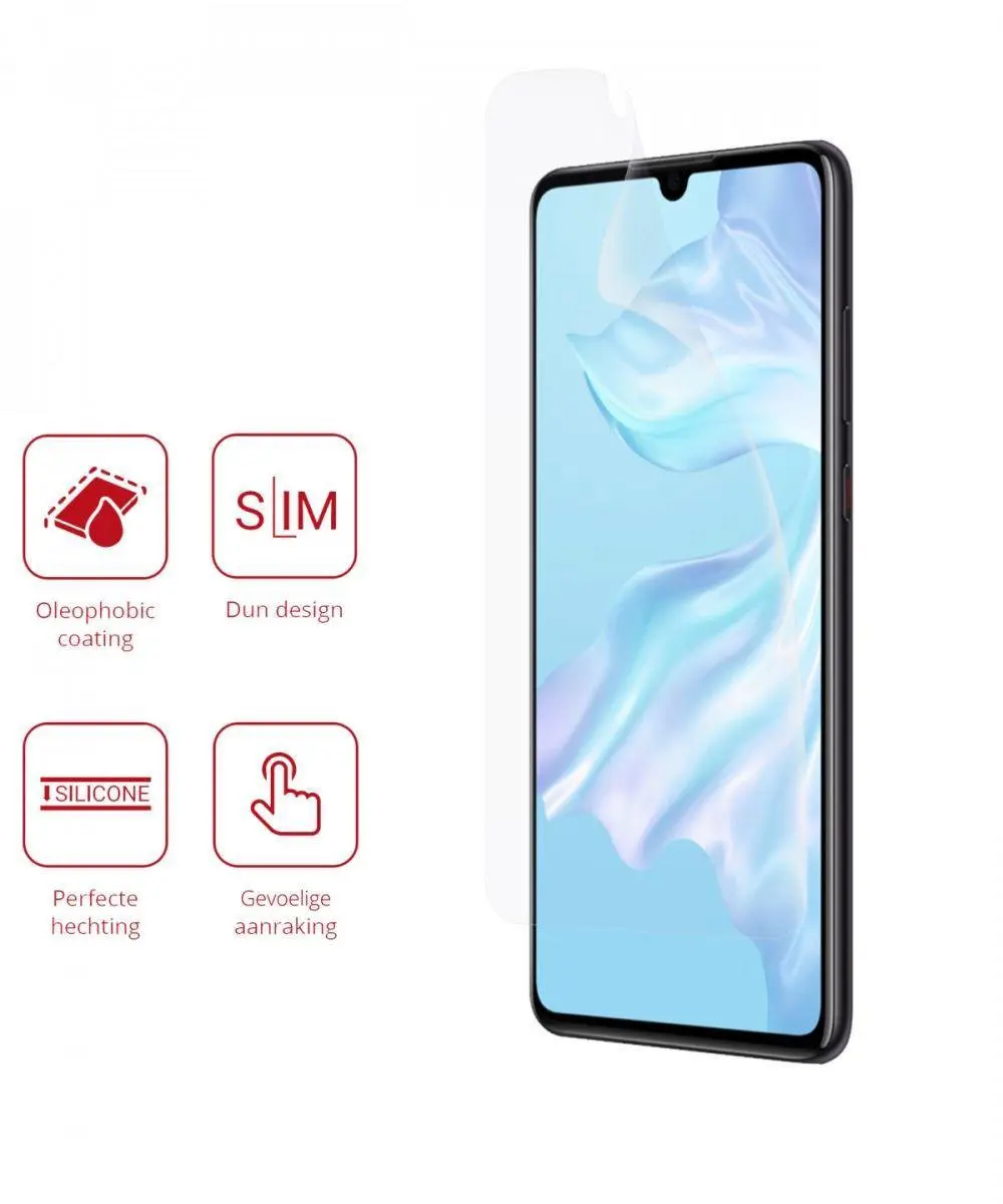 Rosso Screen Protector Ultra Clear 2 Stuks - Geschikt voor Huawei P30