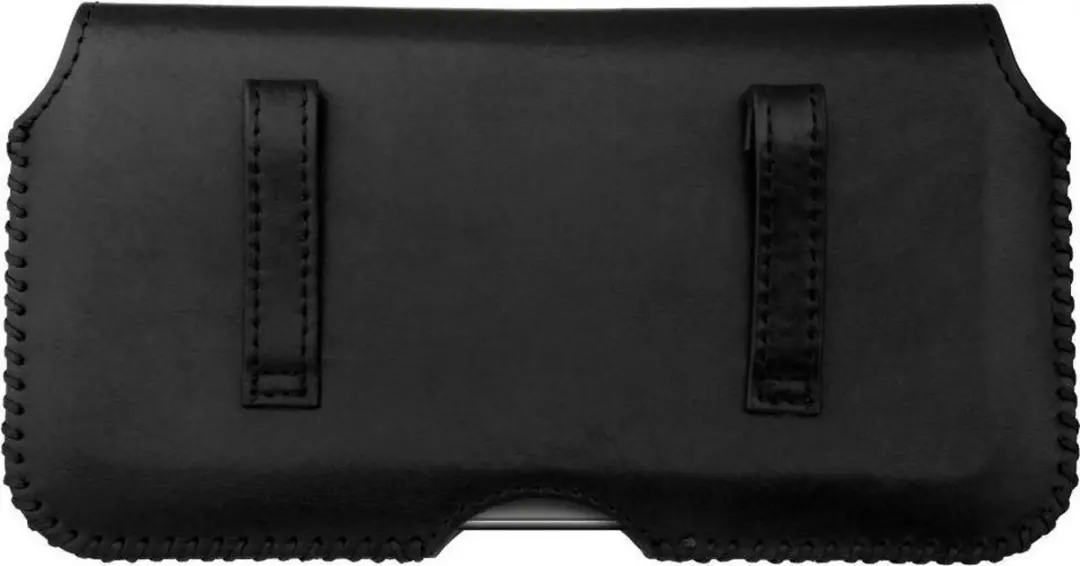 Rosso Deluxe Belt Case Medium - Echt Leer 39432 - Zwart