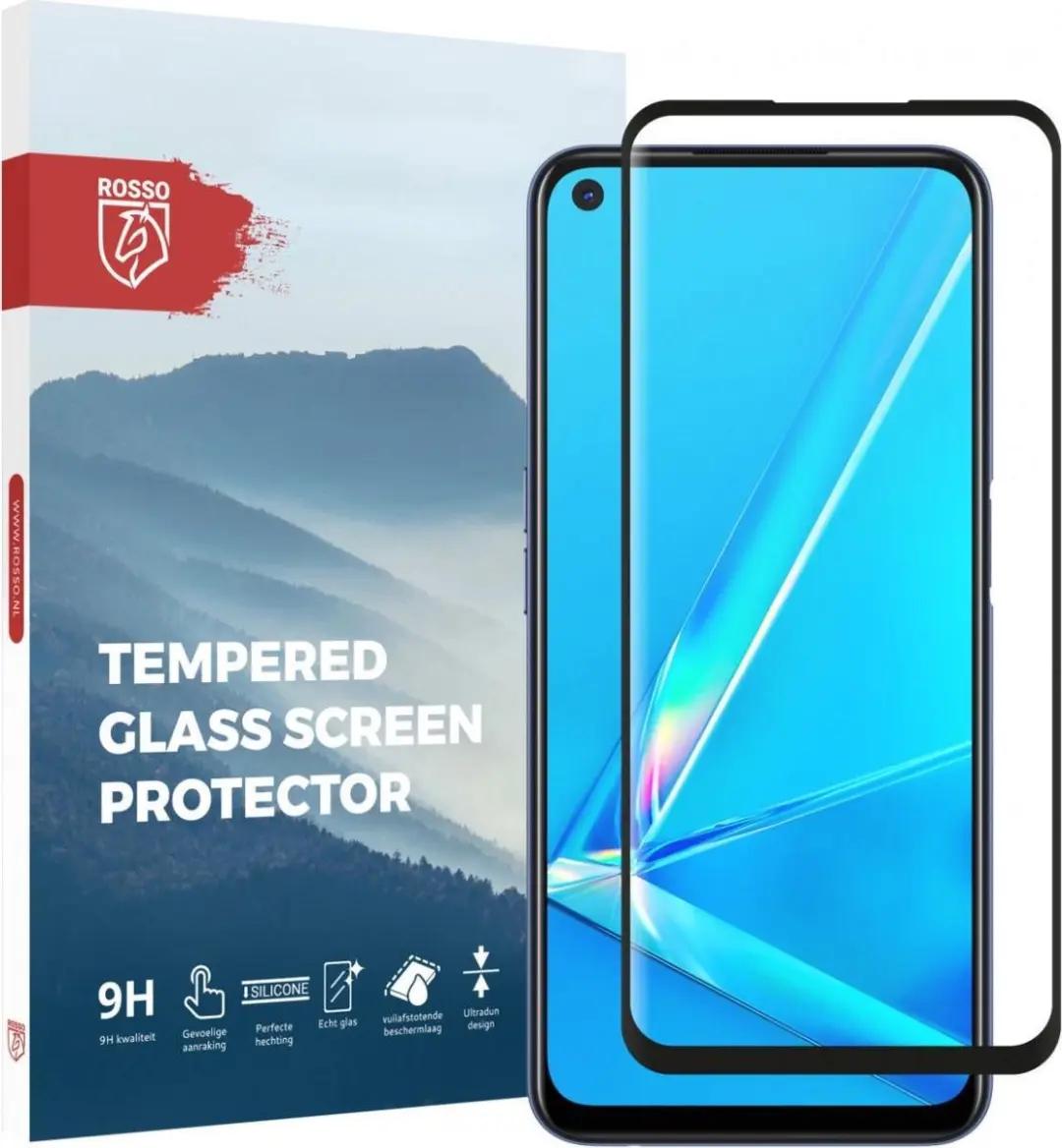 Rosso 9H Tempered Glass Screen Protector Geschikt voor Oppo A52 / A72
