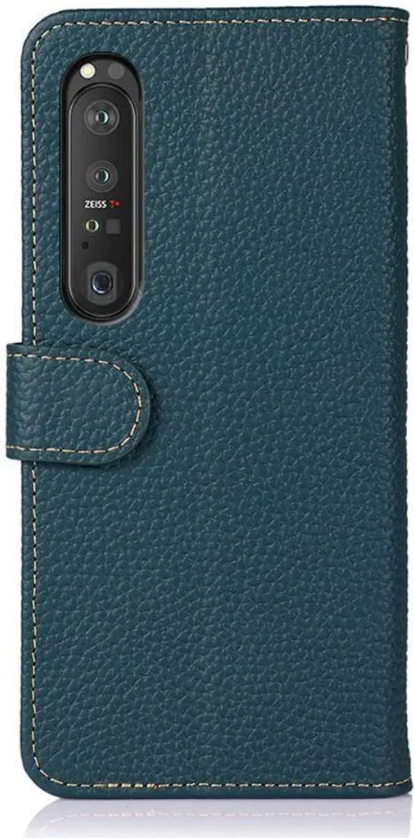 Khazneh Sony Xperia 1 III Wallet Hoesje - Groen