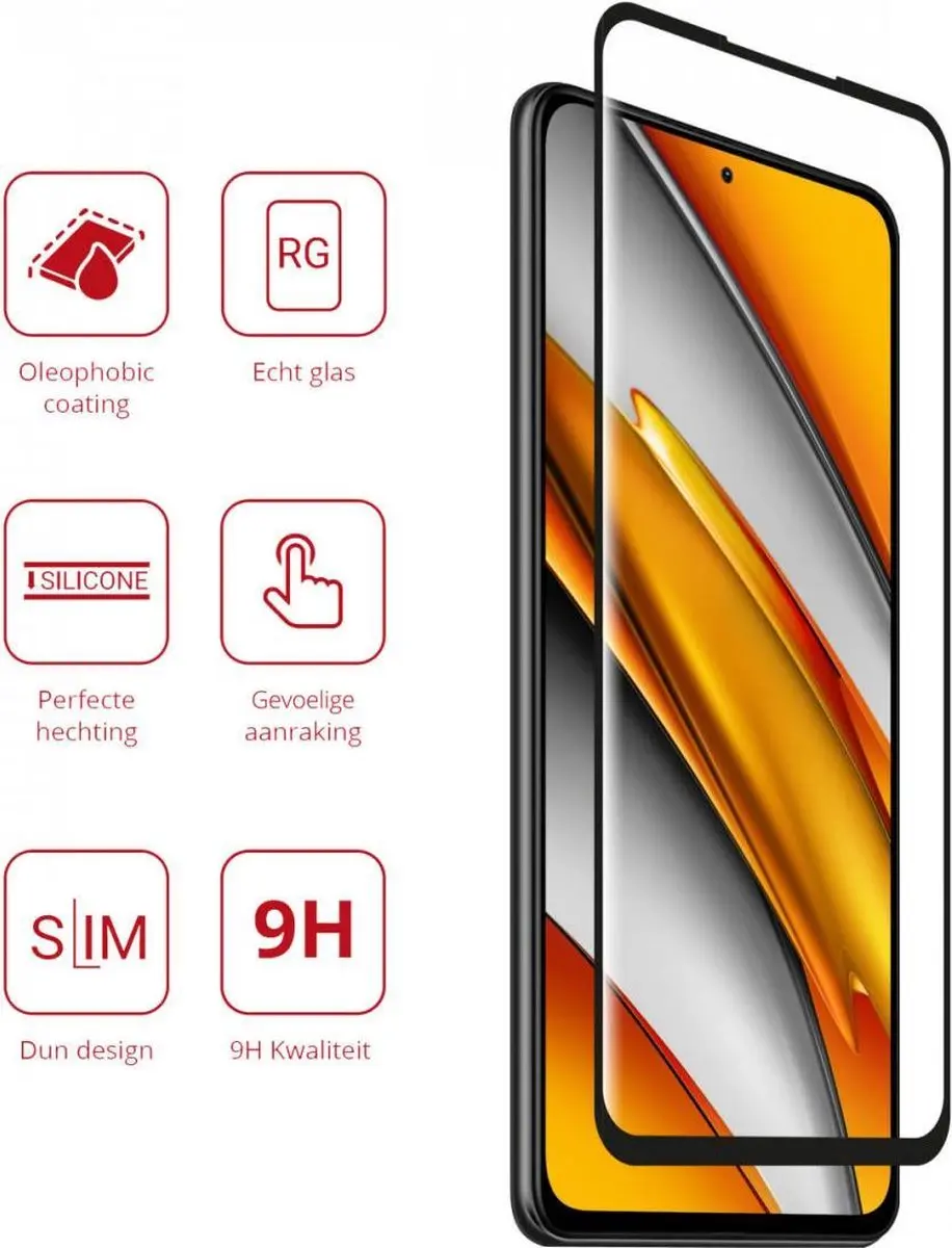 Rosso 9H Tempered Glass Xiaomi Poco F3 - Schermbeschermer