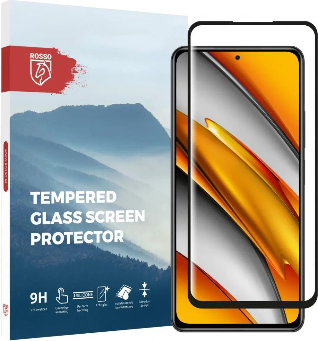 Rosso 9H Tempered Glass Screen Protector Geschikt voor Xiaomi Poco F3
