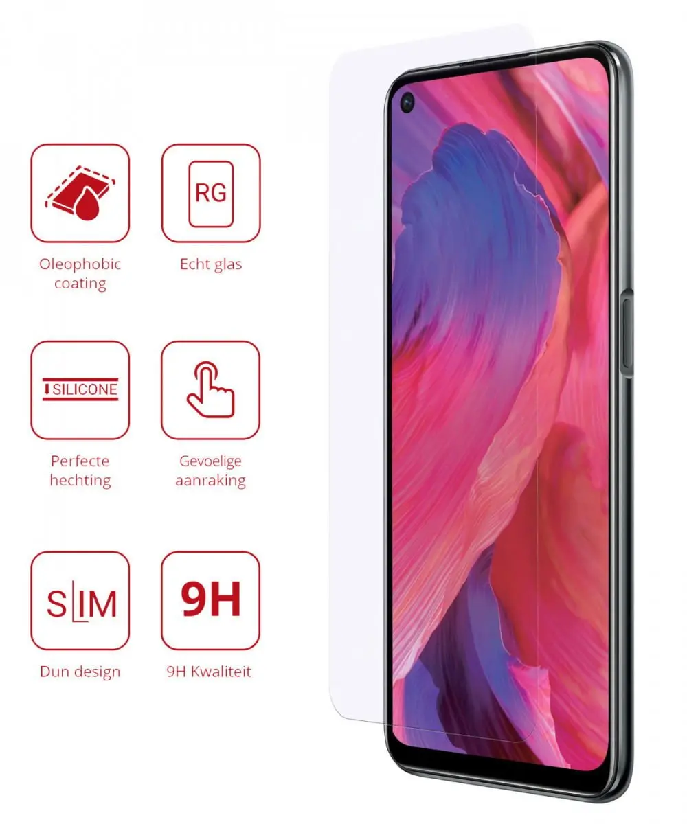 Rosso 9H Tempered Glass Oppo A54/A74 5G - Schermbeschermer