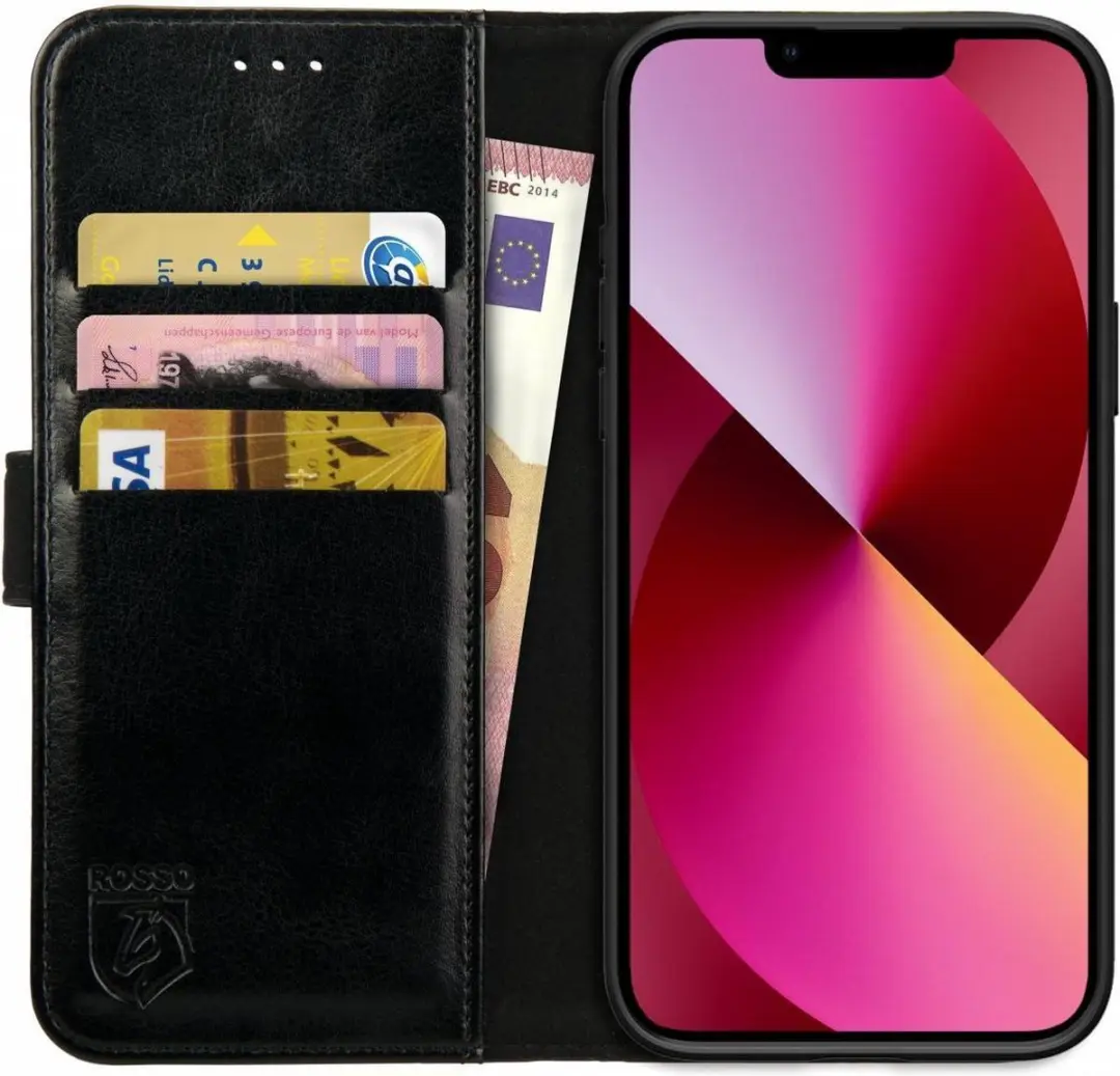 Rosso Element Book Case Wallet Hoesje Geschikt voor Apple iPhone 13