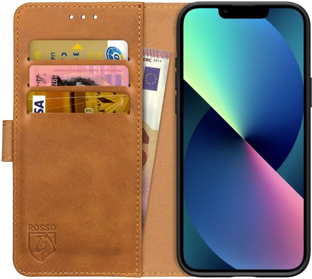 Rosso Element Book Case Wallet Hoesje Geschikt voor Apple iPhone 13 Mini
