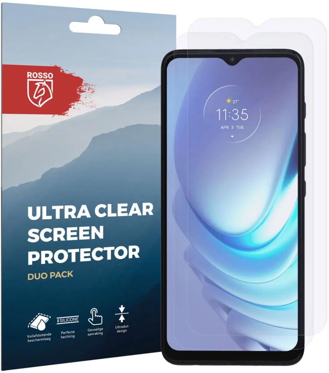 Rosso Screen Protector Ultra Clear - Motorola Moto G50 - 2 Stuks