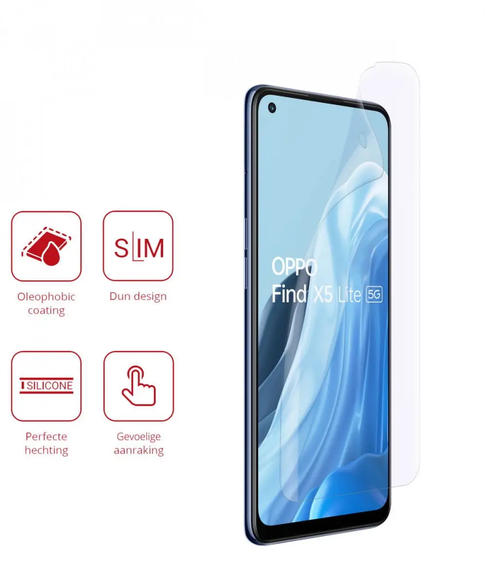 Rosso Ultra Clear Screen Protector OPPO Find X5 Lite - 2 Stuks