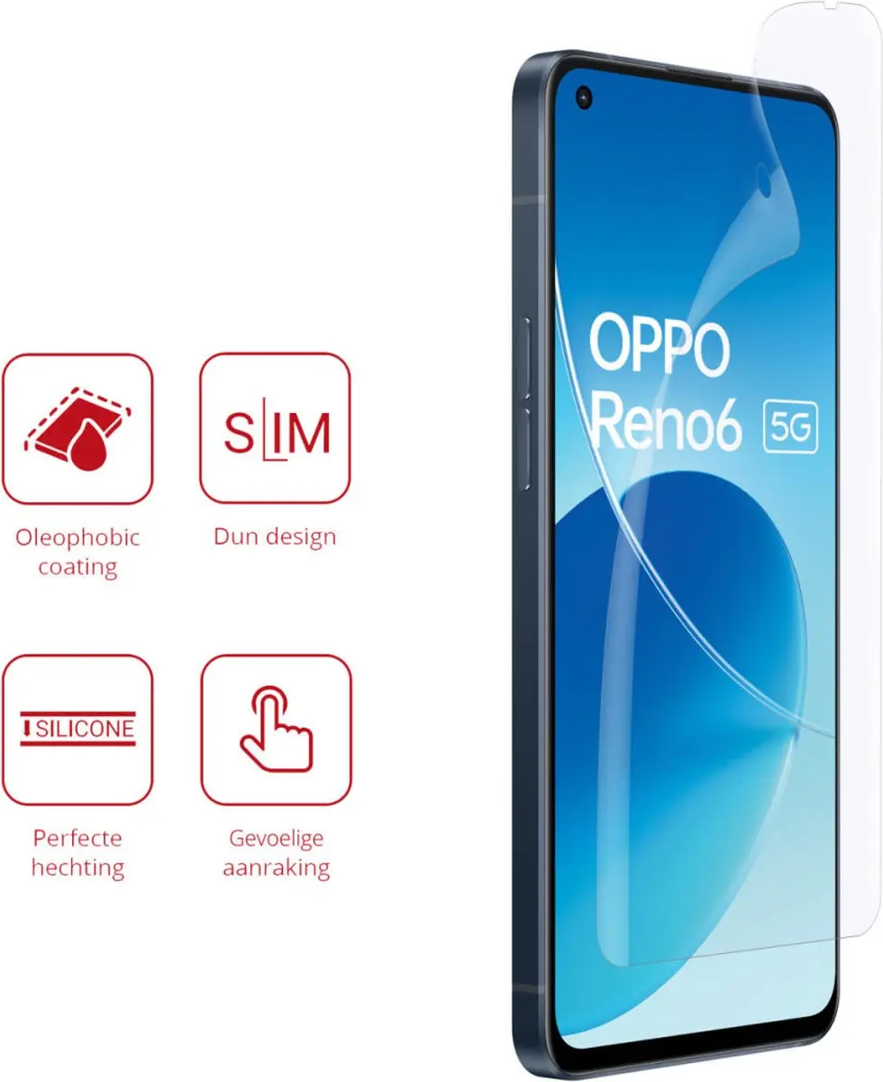 Rosso Screen Protector Ultra Clear - Oppo Reno 6 5G - 2 Stuks