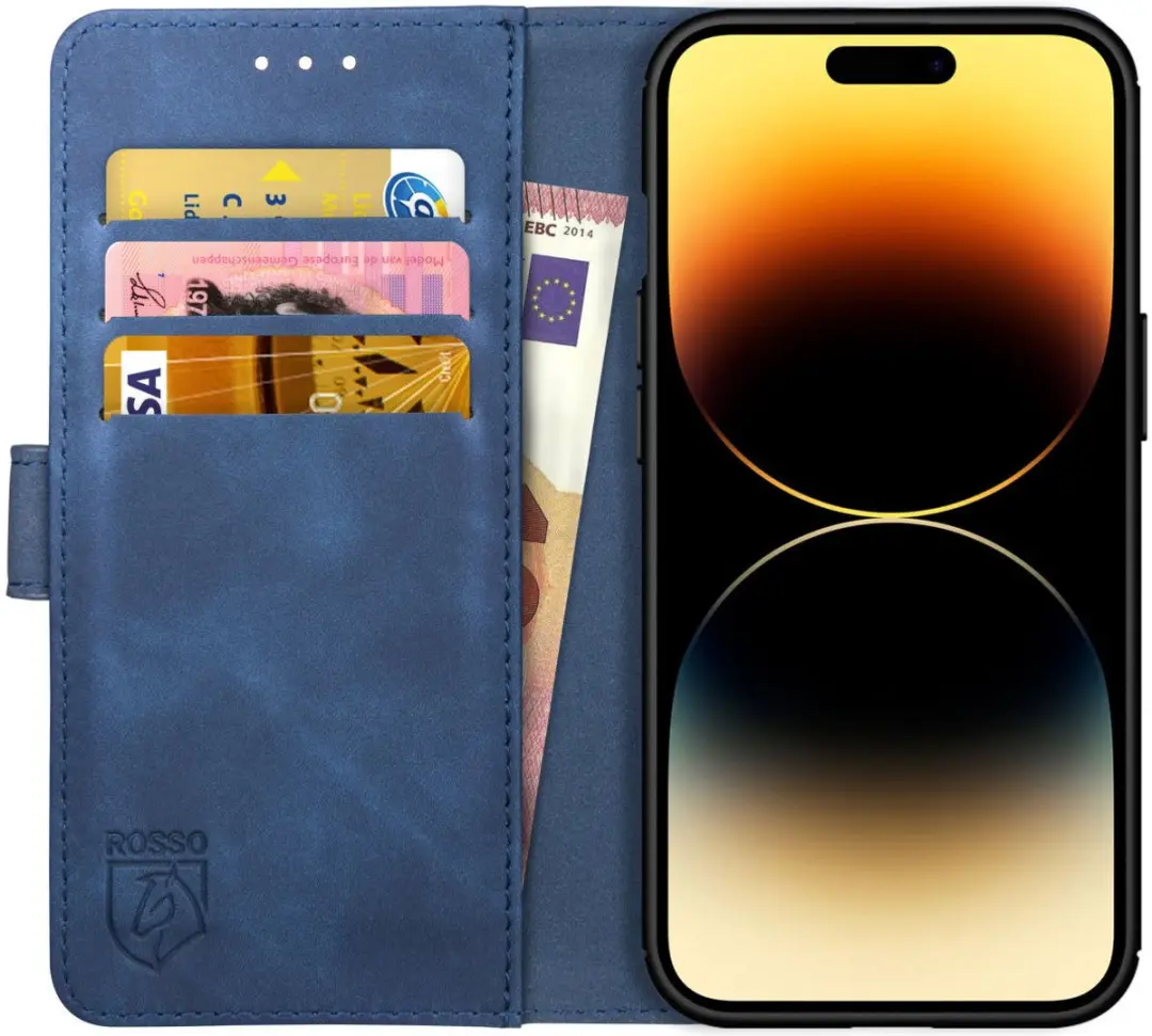 Rosso Element Book Case Wallet Hoesje Geschikt voor Apple iPhone 14 Pro Max