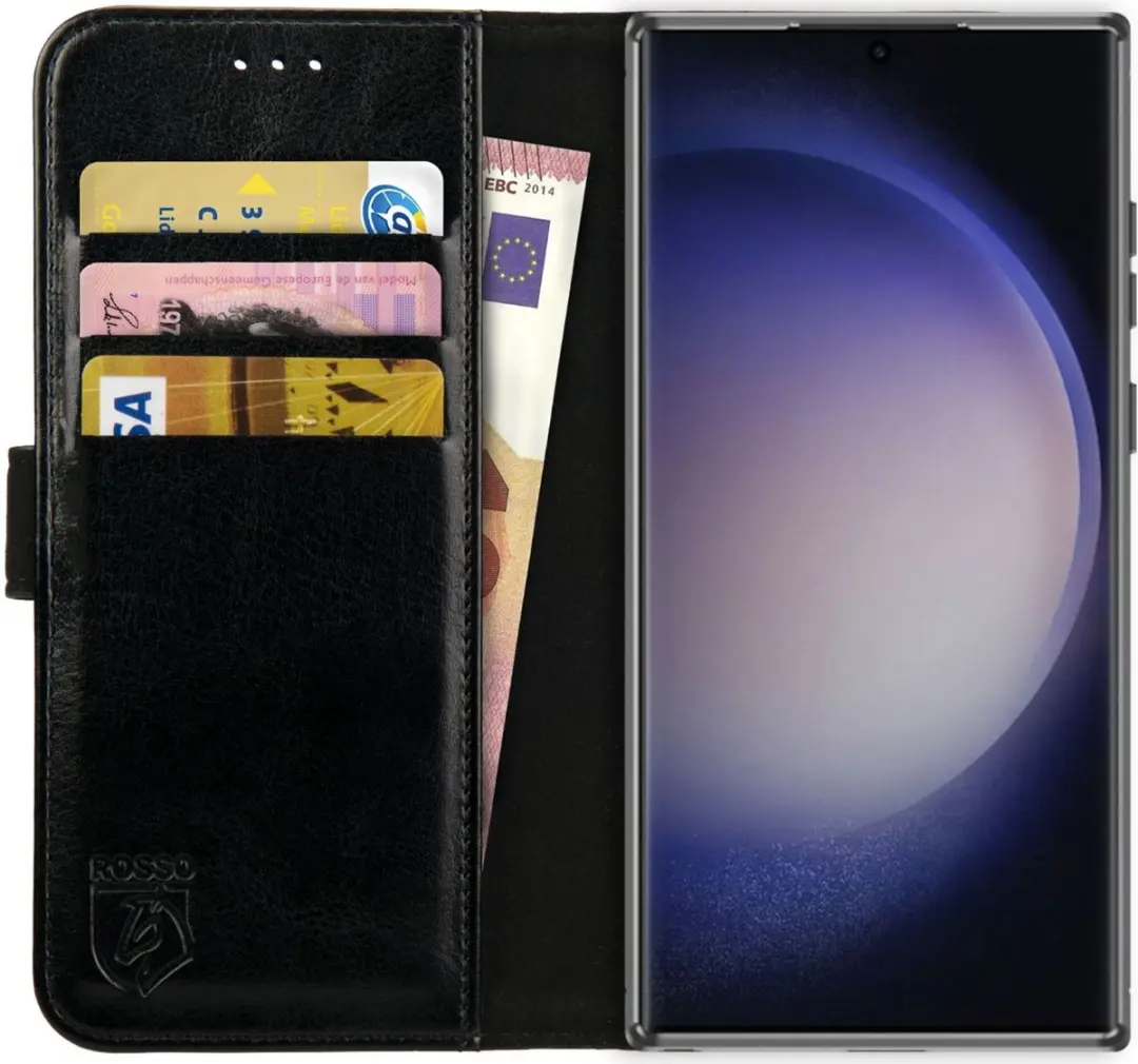 Rosso Element Book Case Wallet Hoesje Geschikt voor Samsung Galaxy S23 Ultra