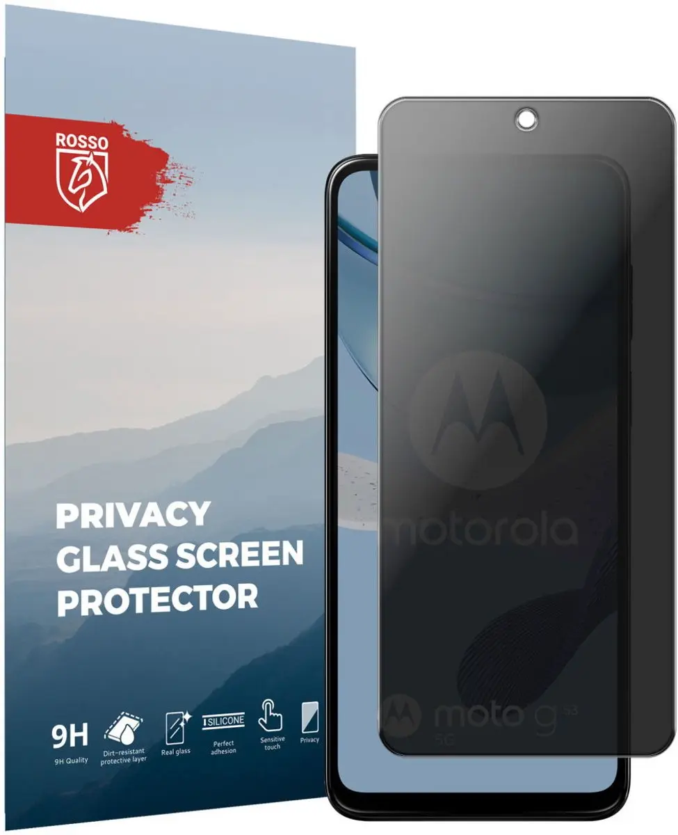 Rosso Privacy Screen Protector Geschikt voor de Motorola Moto G53